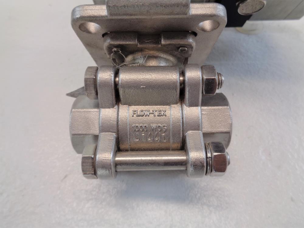 FlowTek 1/2" NPT 316SS Ball Valve Series 7000 w/ Bray Actuator 930635-11305928